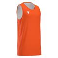 X500 Basket Shirt ORA/WHT XL Vendbar teknisk basketdrakt - Unisex